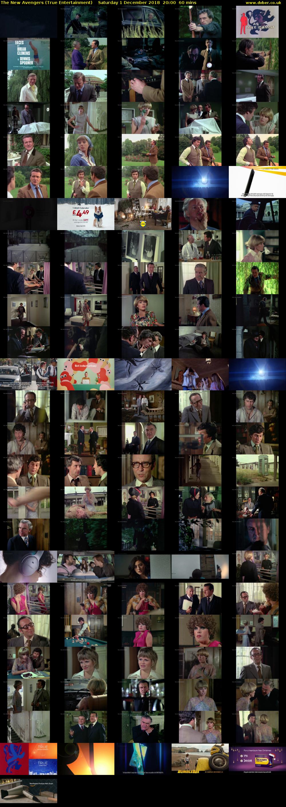 The New Avengers (True Entertainment) Saturday 1 December 2018 20:00 - 21:00