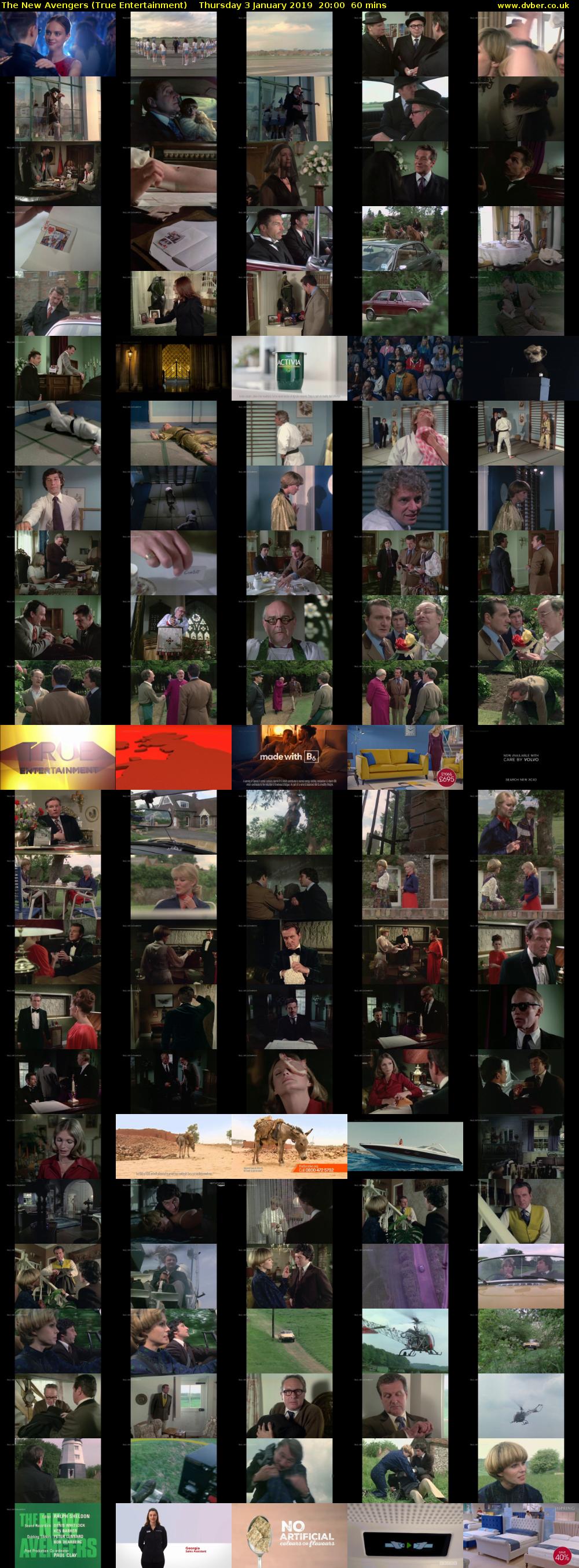 The New Avengers (True Entertainment) Thursday 3 January 2019 20:00 - 21:00