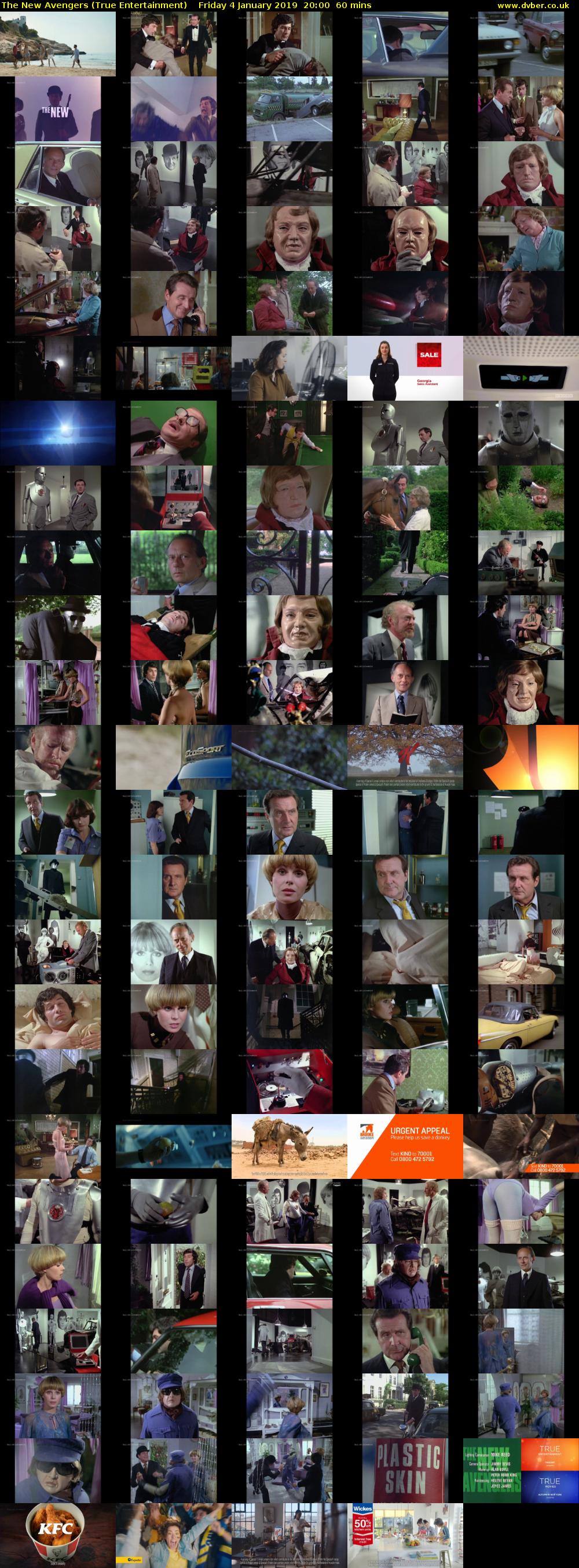 The New Avengers (True Entertainment) Friday 4 January 2019 20:00 - 21:00