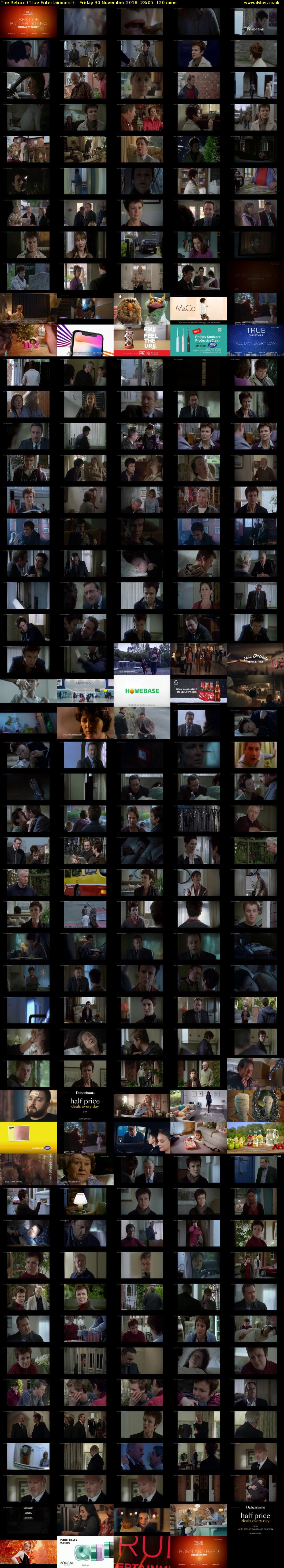 The Return (True Entertainment) Friday 30 November 2018 23:05 - 01:05