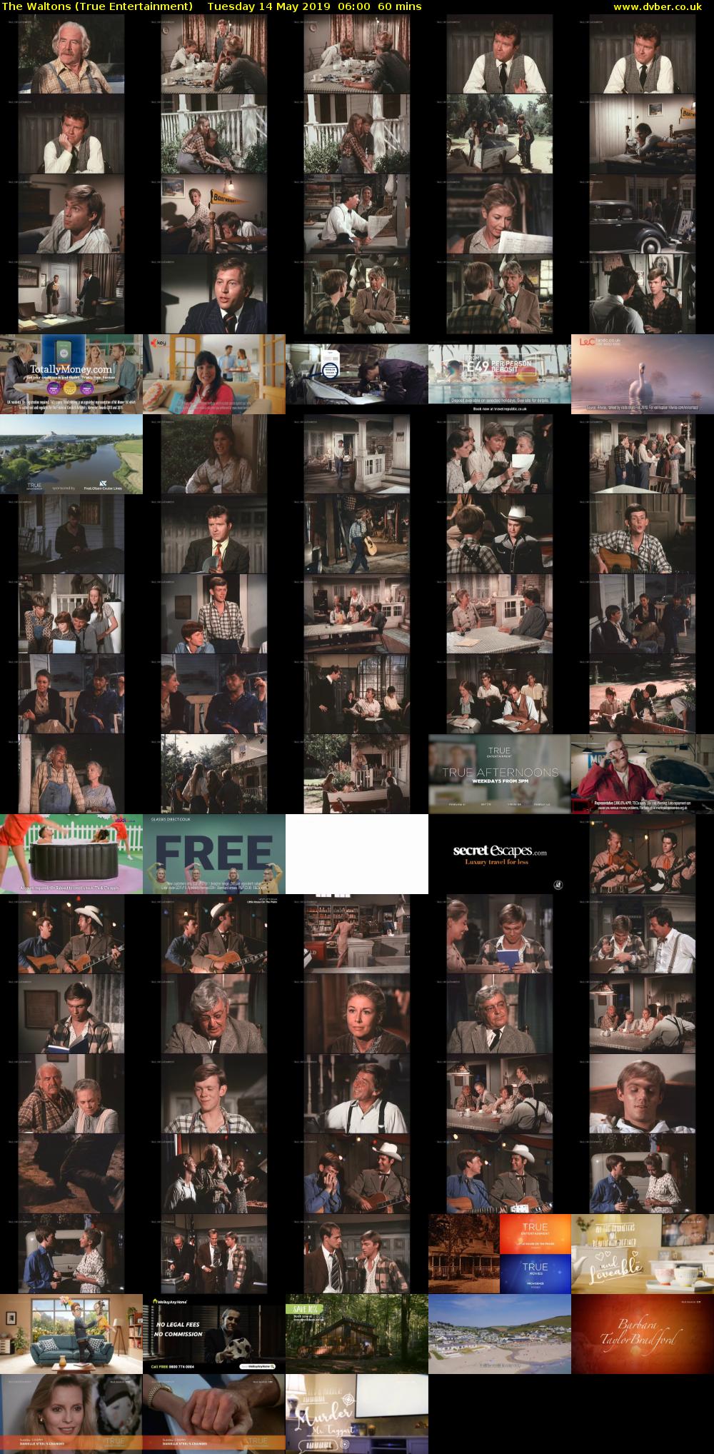 The Waltons (True Entertainment) Tuesday 14 May 2019 06:00 - 07:00