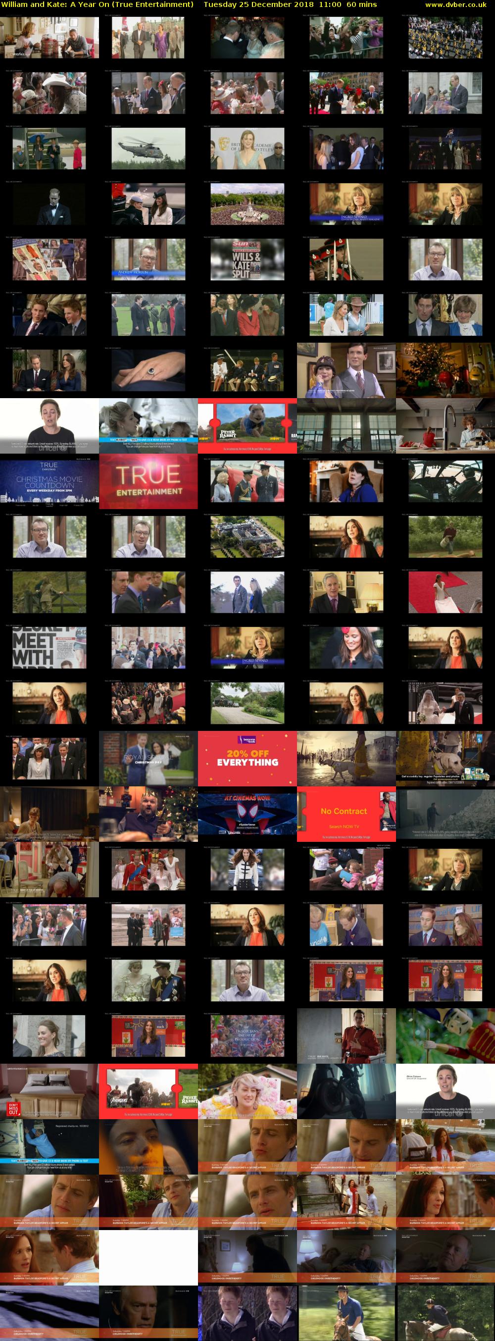 William and Kate: A Year On (True Entertainment) Tuesday 25 December 2018 11:00 - 12:00