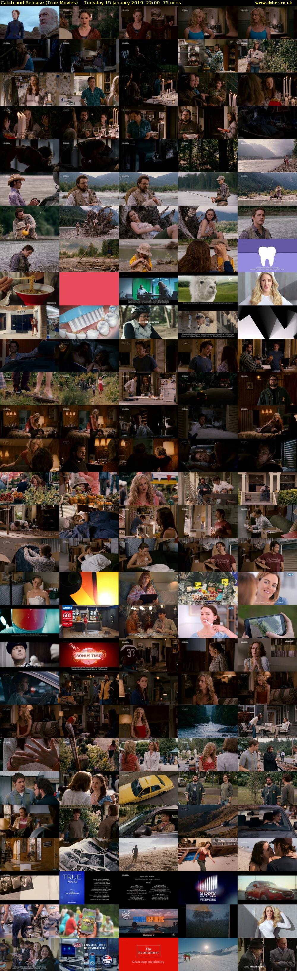 Catch and Release (True Movies) Tuesday 15 January 2019 22:00 - 23:15