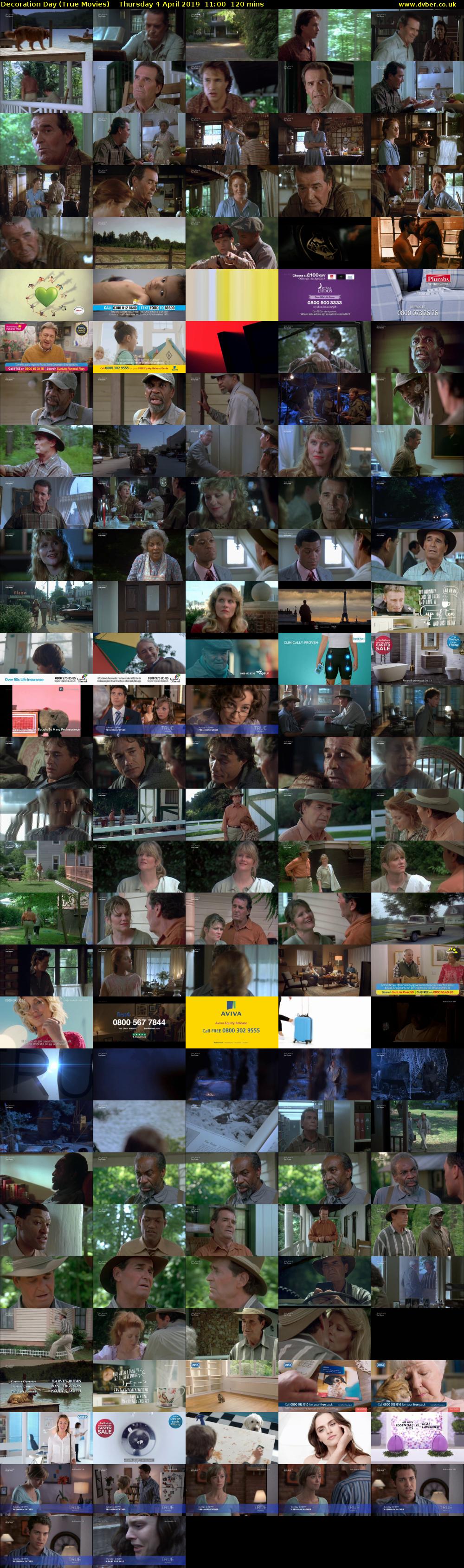 Decoration Day (True Movies) Thursday 4 April 2019 11:00 - 13:00
