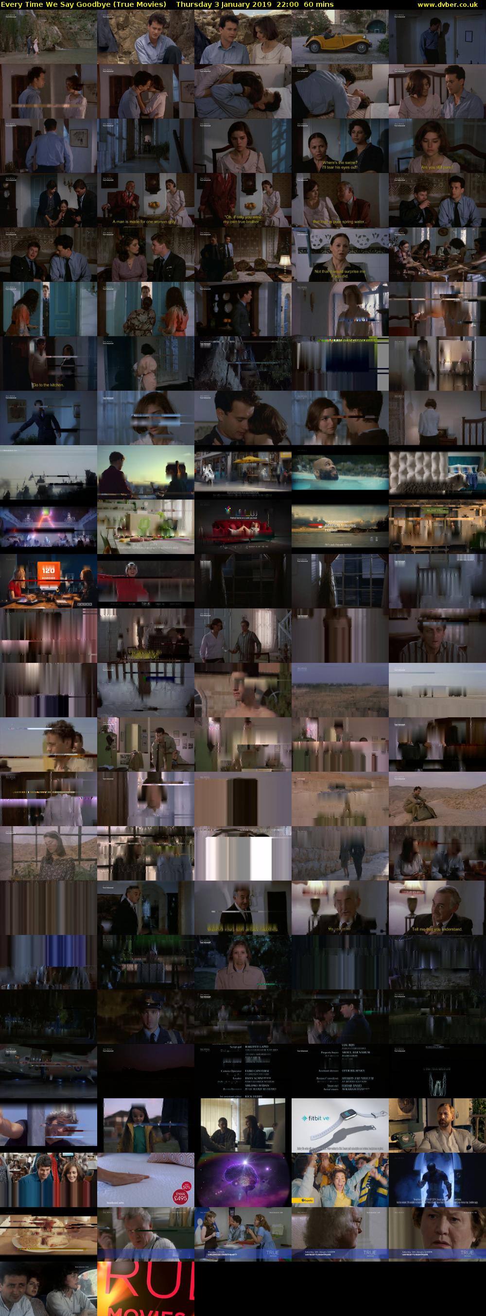 Every Time We Say Goodbye (True Movies) Thursday 3 January 2019 22:00 - 23:00