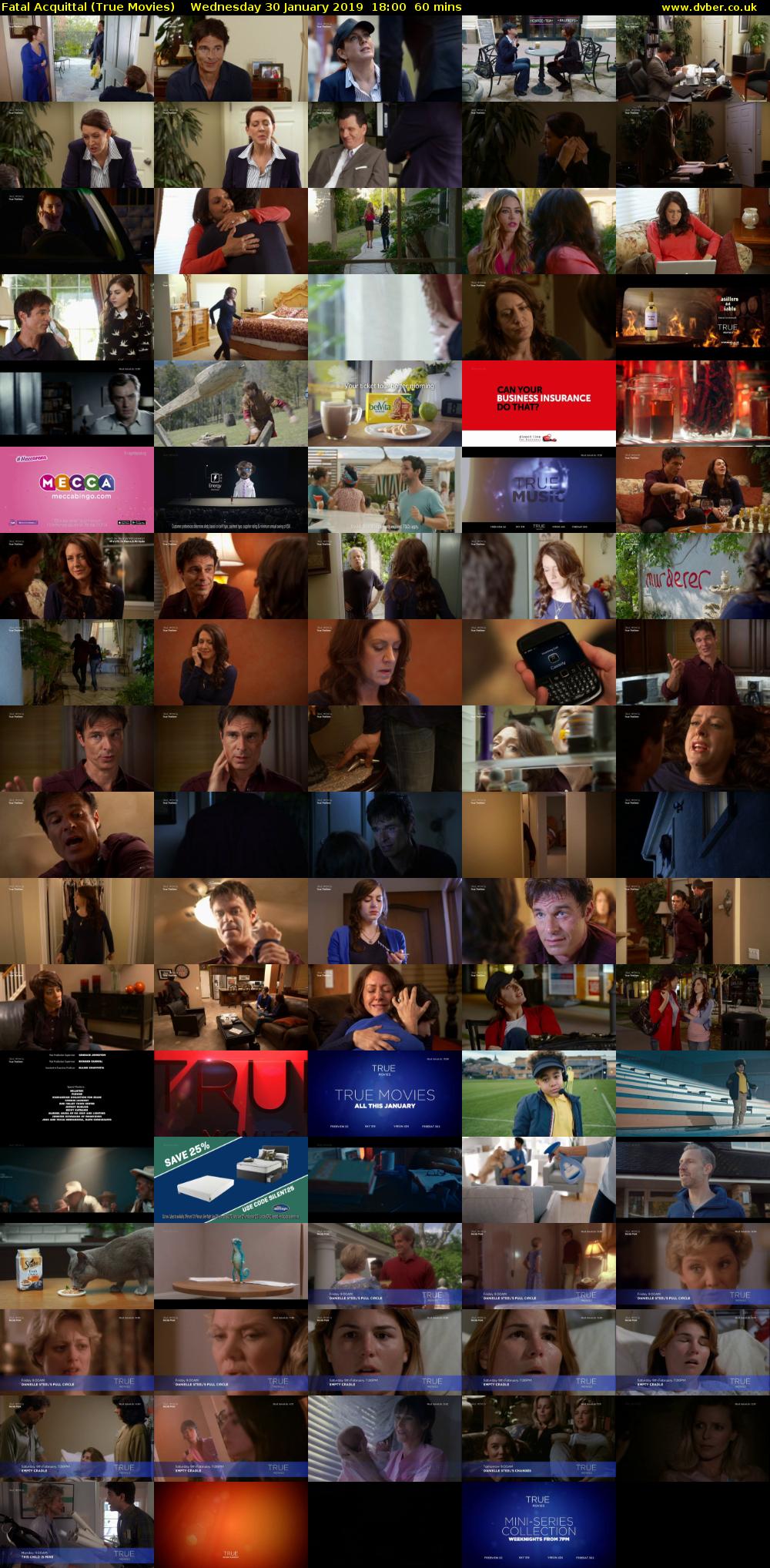 Fatal Acquittal (True Movies) Wednesday 30 January 2019 18:00 - 19:00