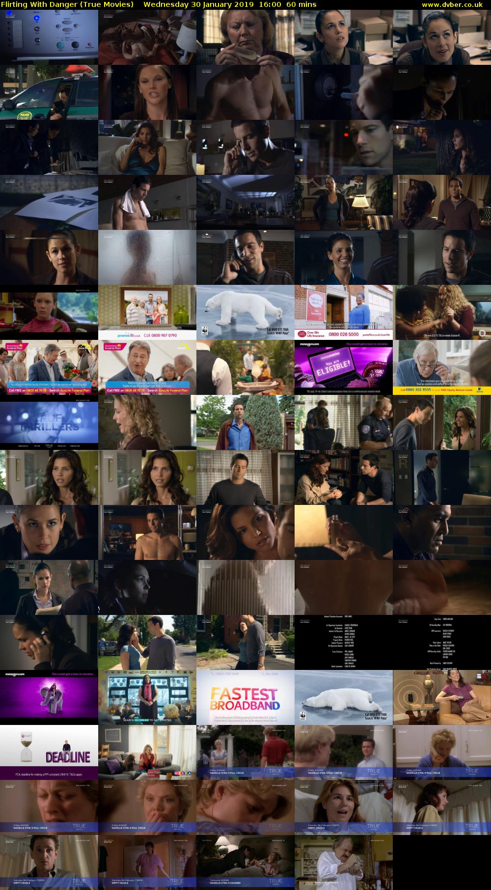 Flirting With Danger (True Movies) Wednesday 30 January 2019 16:00 - 17:00