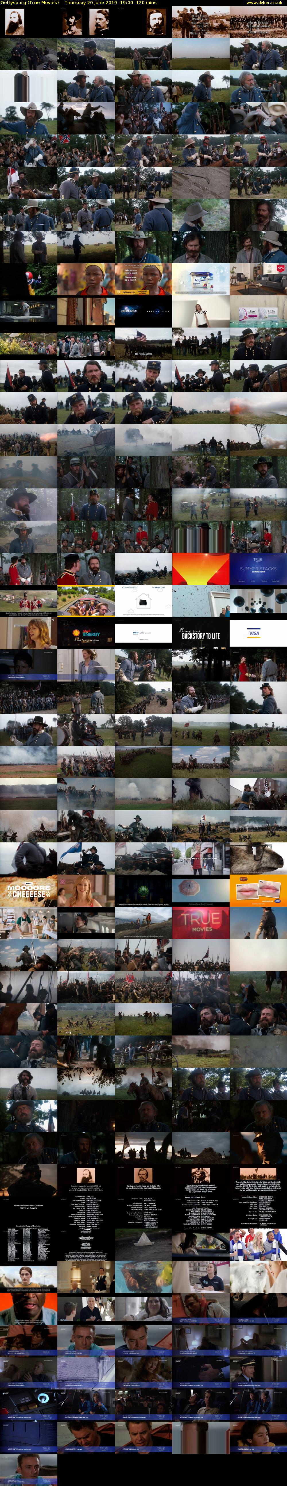 Gettysburg (True Movies) Thursday 20 June 2019 19:00 - 21:00