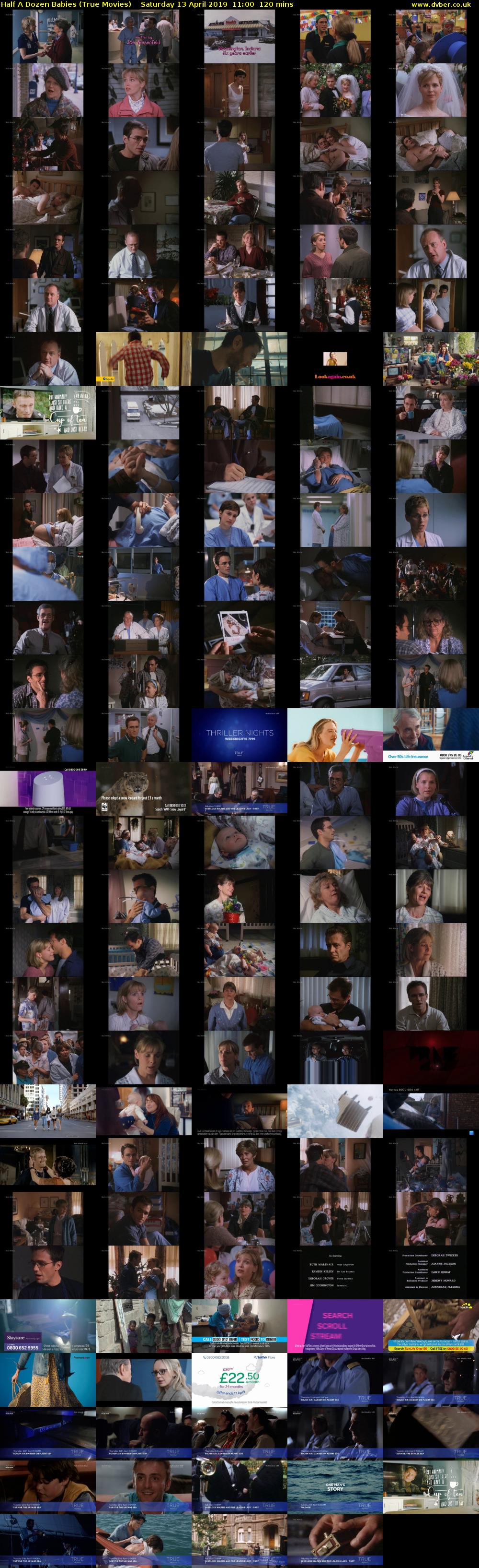 Half A Dozen Babies (True Movies) Saturday 13 April 2019 11:00 - 13:00