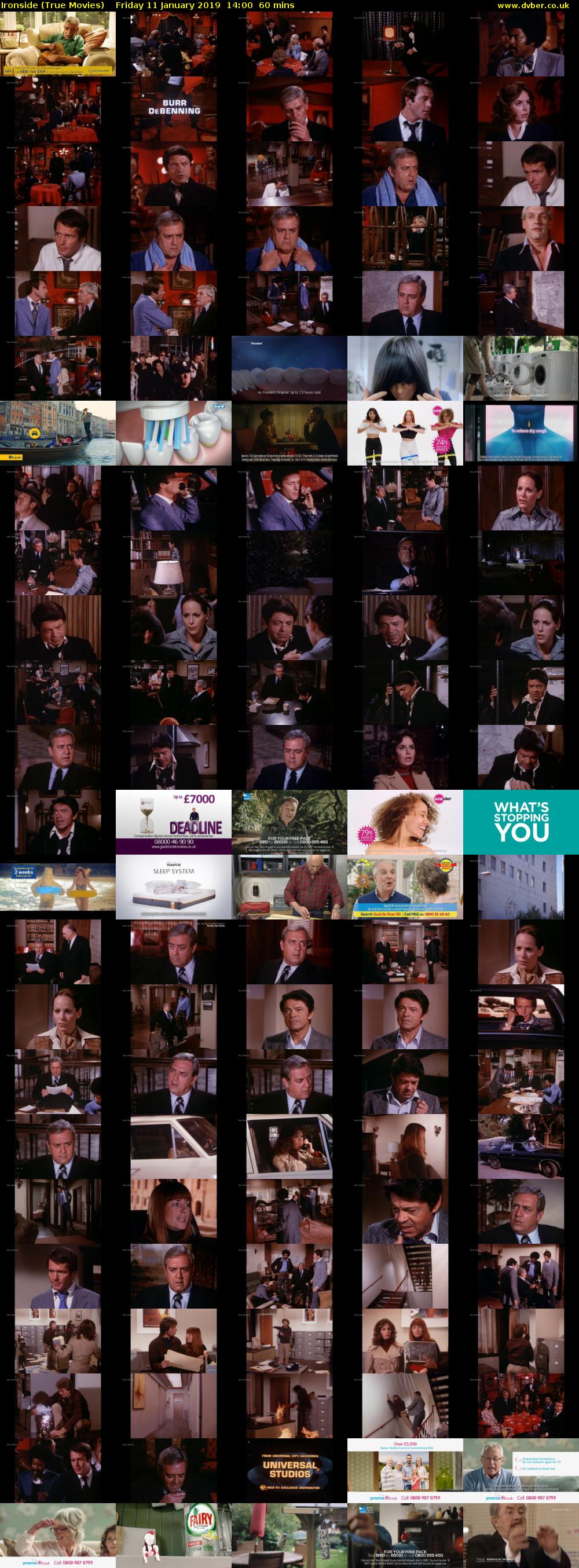 Ironside (True Movies) Friday 11 January 2019 14:00 - 15:00