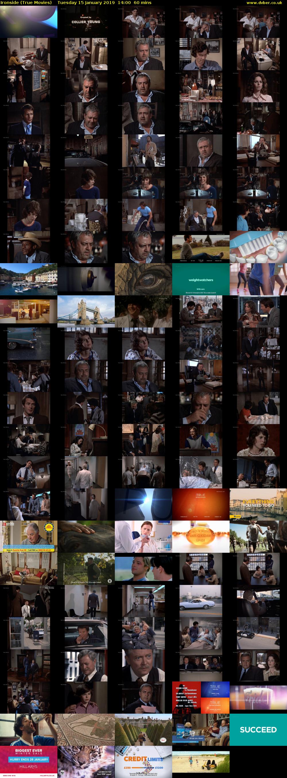 Ironside (True Movies) Tuesday 15 January 2019 14:00 - 15:00