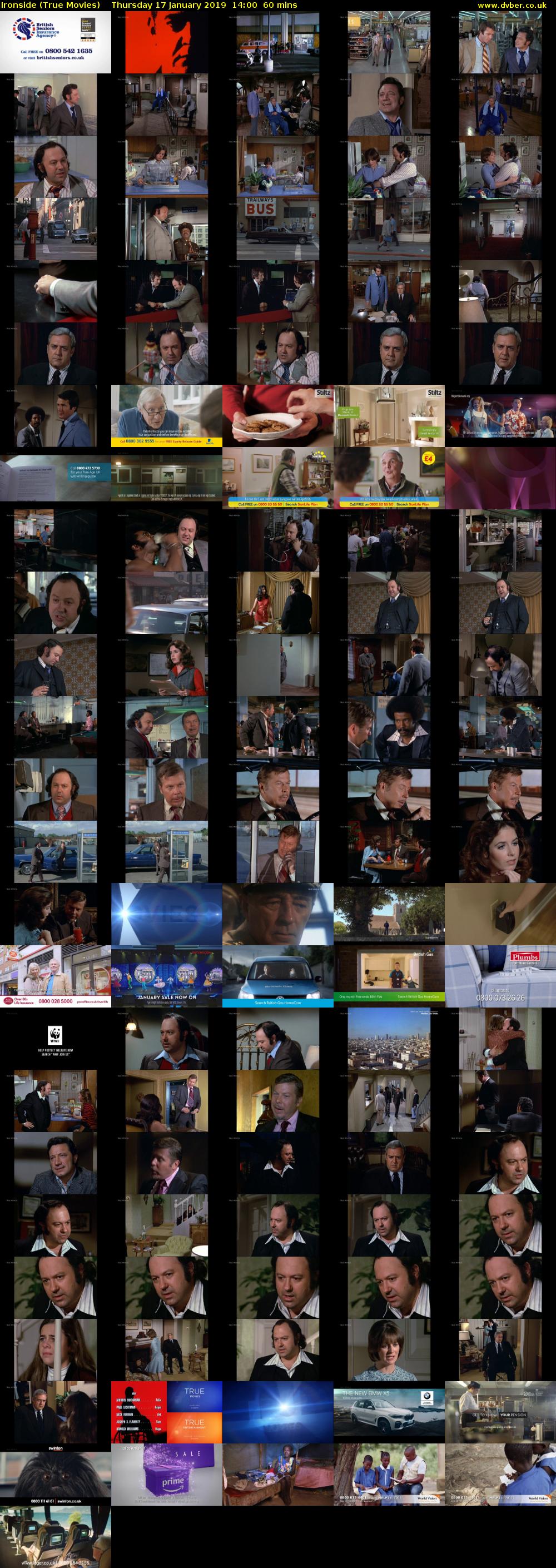 Ironside (True Movies) Thursday 17 January 2019 14:00 - 15:00