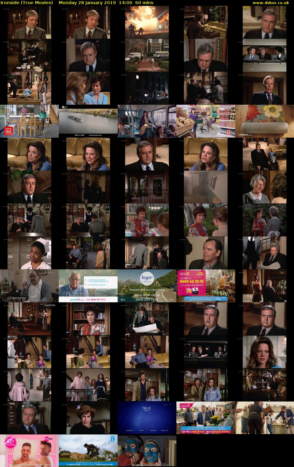 Ironside (True Movies) Monday 28 January 2019 14:00 - 15:00