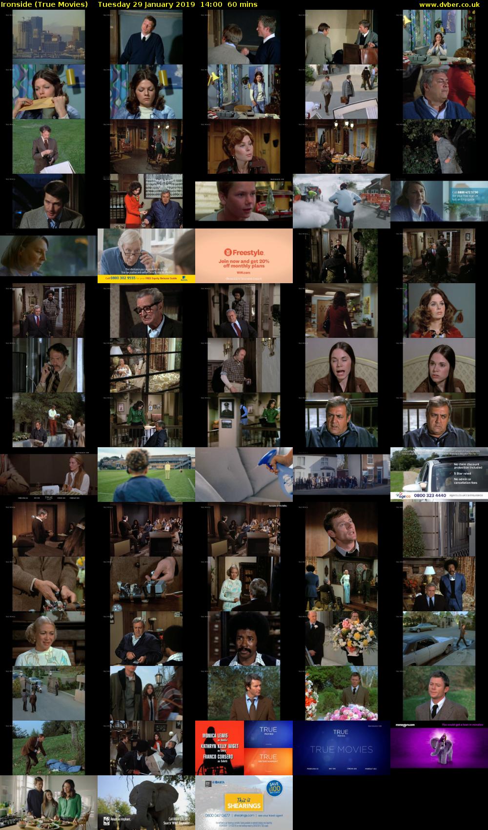 Ironside (True Movies) Tuesday 29 January 2019 14:00 - 15:00