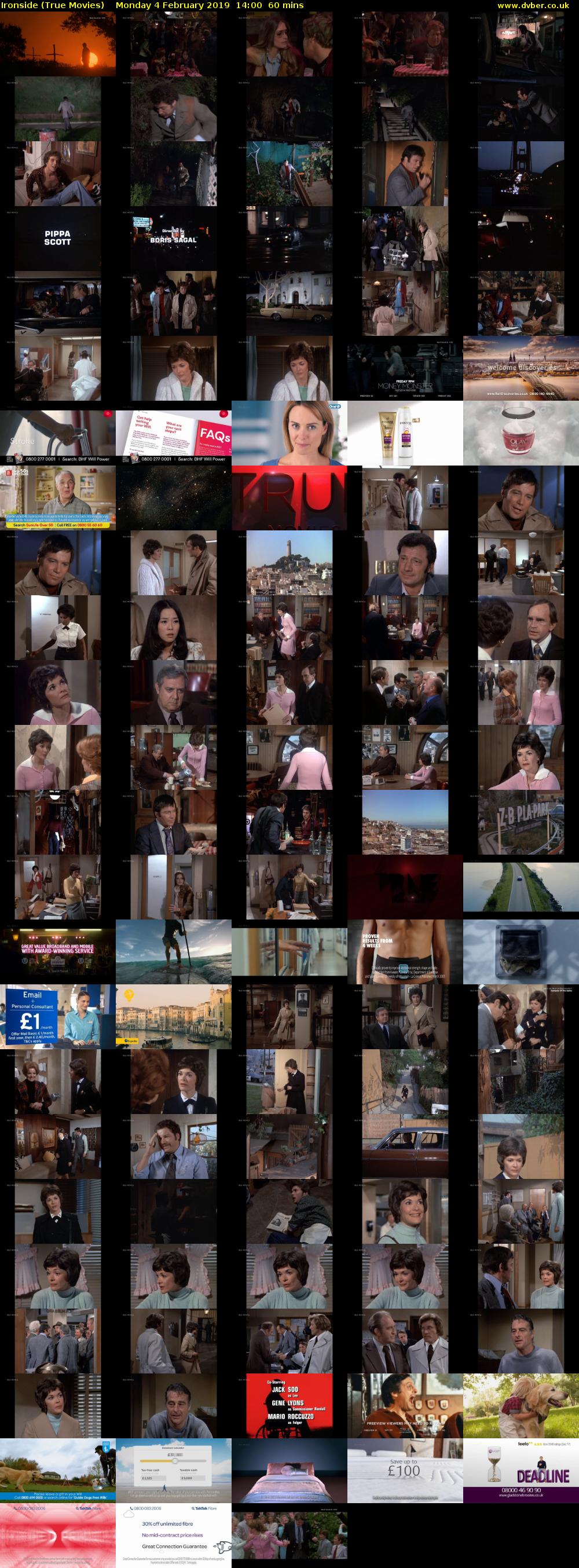 Ironside (True Movies) Monday 4 February 2019 14:00 - 15:00