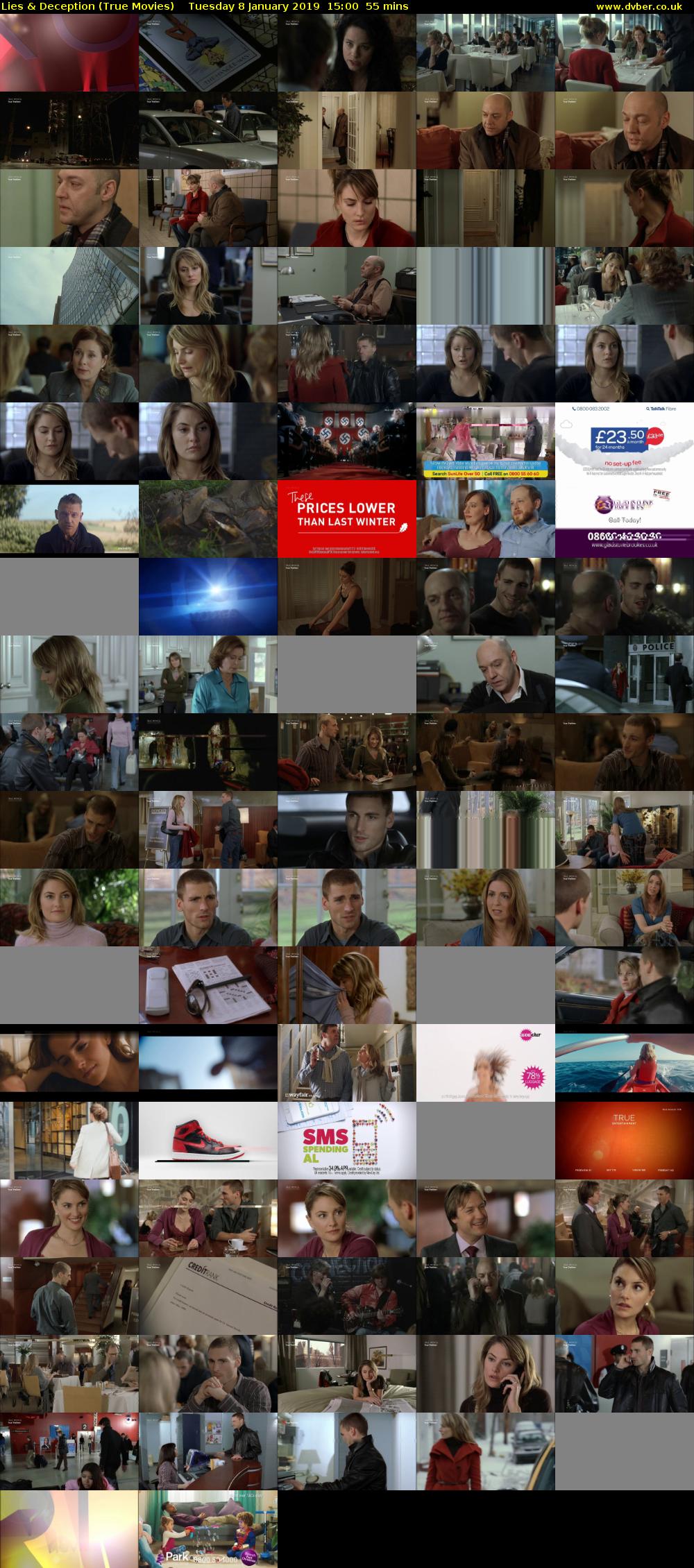 Lies & Deception (True Movies) Tuesday 8 January 2019 15:00 - 15:55