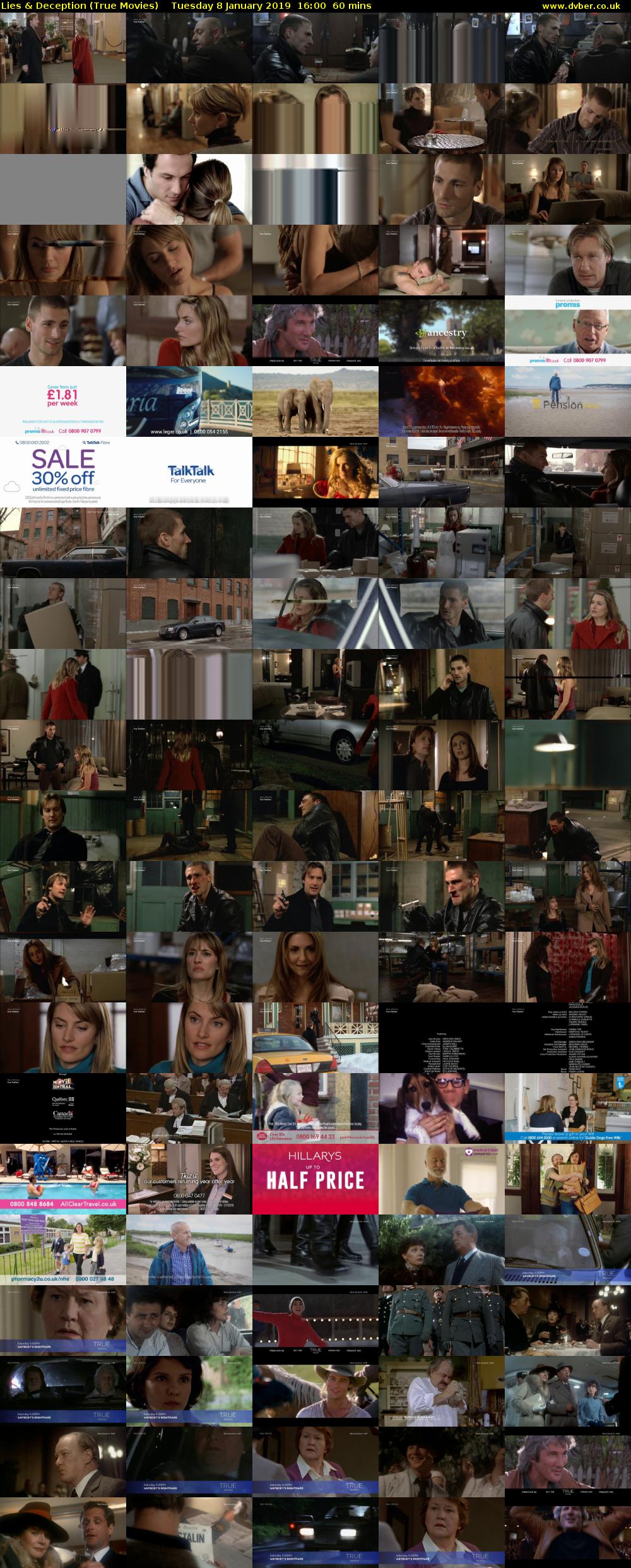 Lies & Deception (True Movies) Tuesday 8 January 2019 16:00 - 17:00