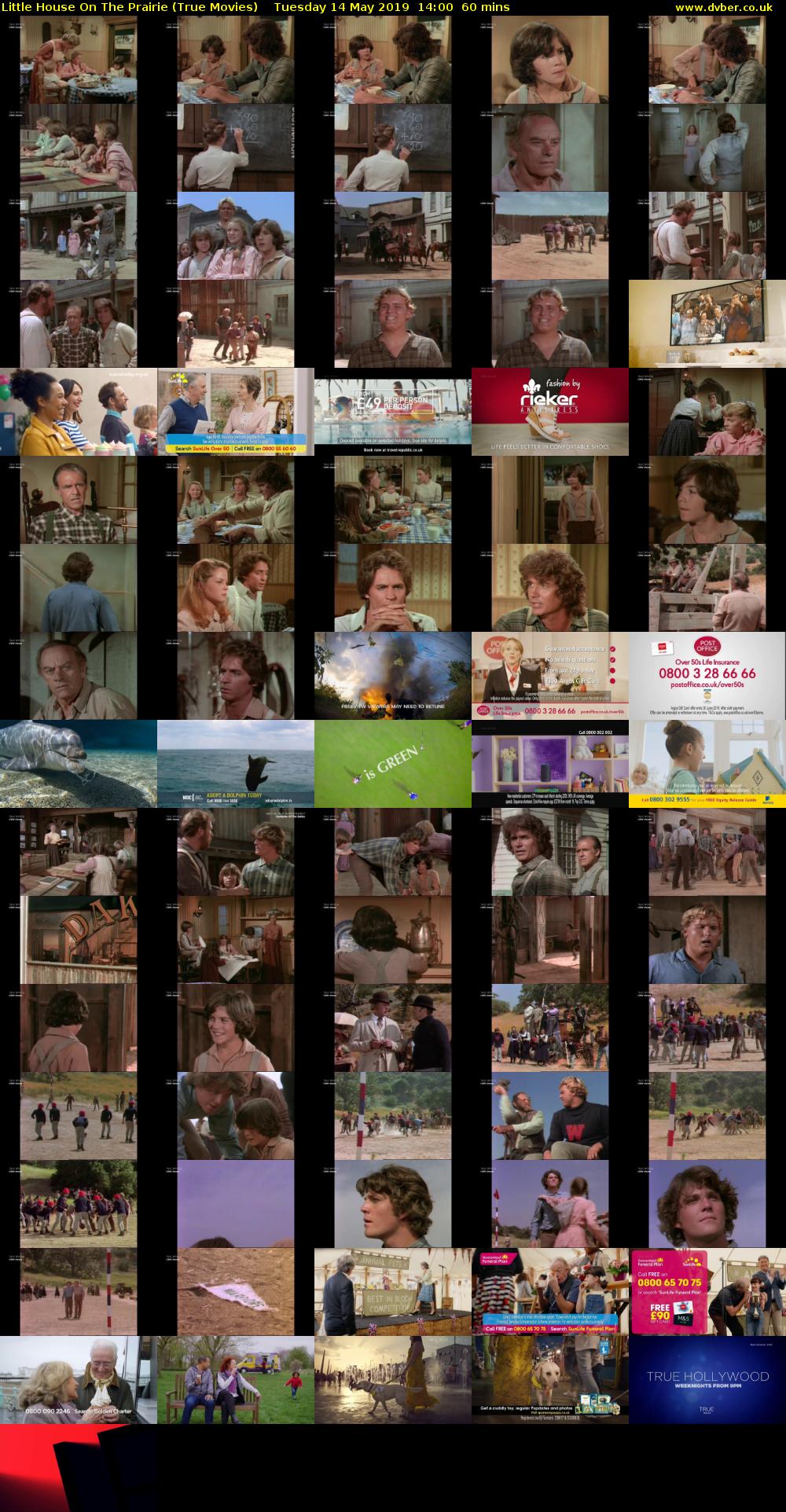 Little House On The Prairie (True Movies) Tuesday 14 May 2019 14:00 - 15:00
