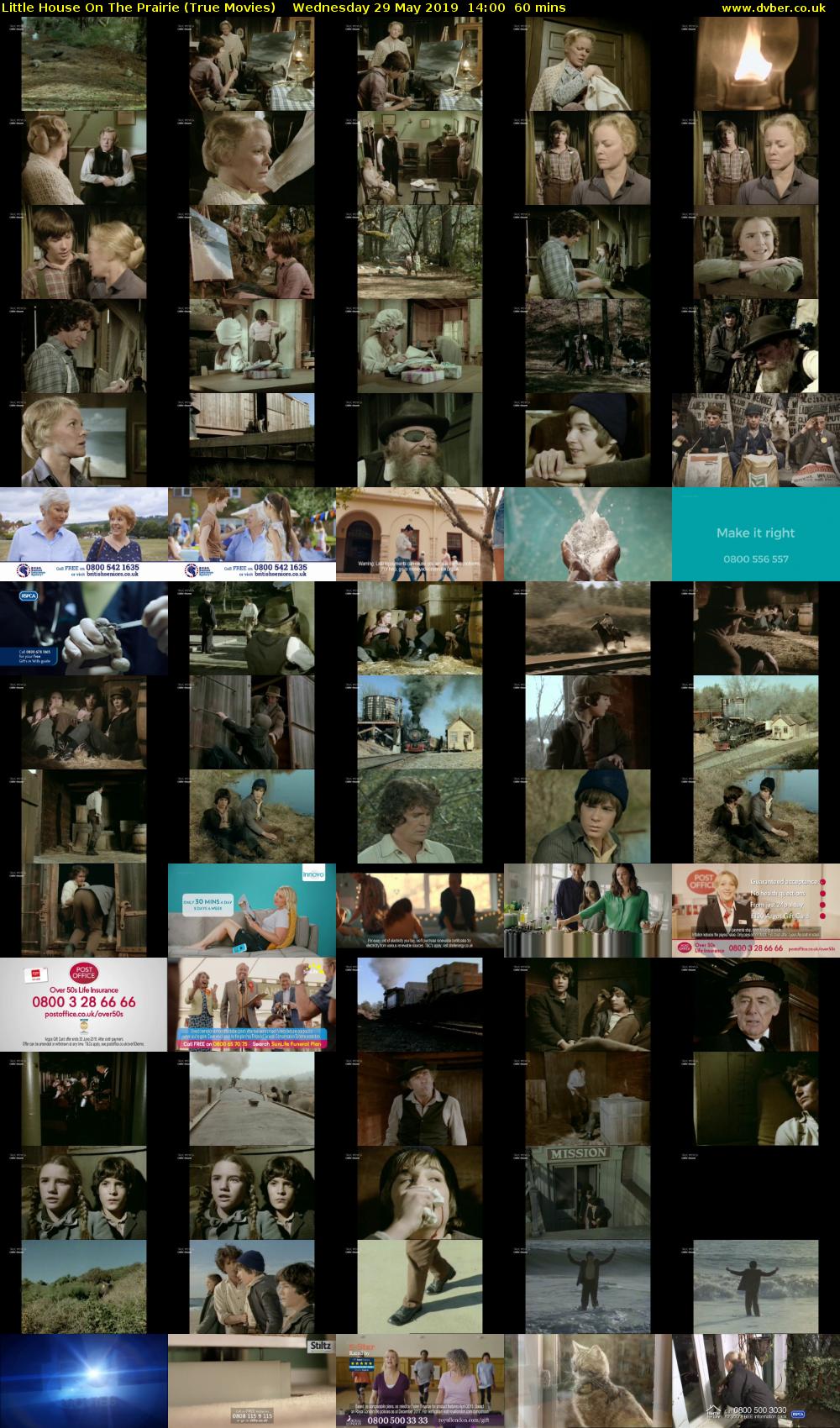 Little House On The Prairie (True Movies) Wednesday 29 May 2019 14:00 - 15:00