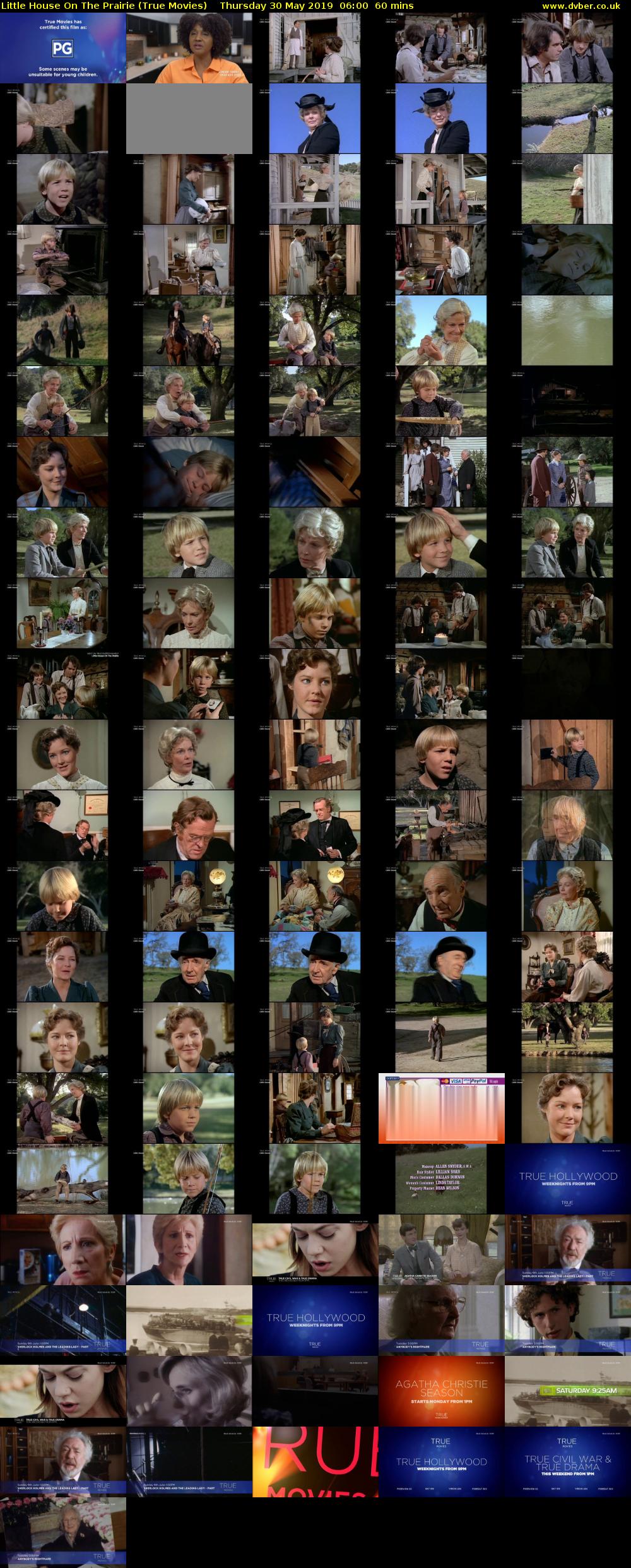 Little House On The Prairie (True Movies) Thursday 30 May 2019 06:00 - 07:00