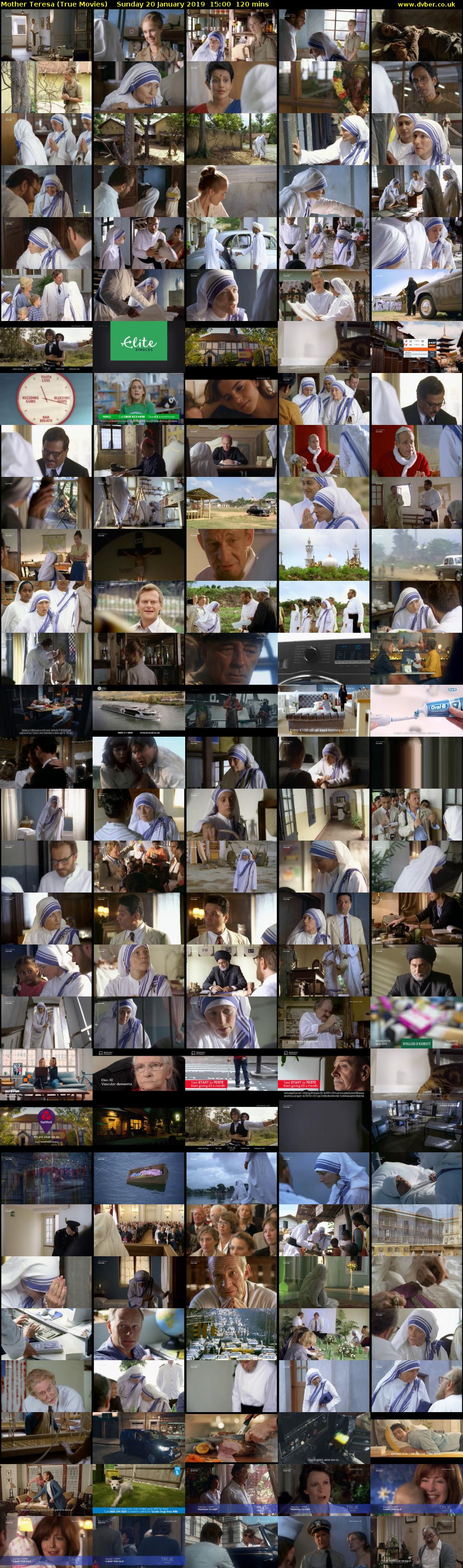 Mother Teresa (True Movies) Sunday 20 January 2019 15:00 - 17:00