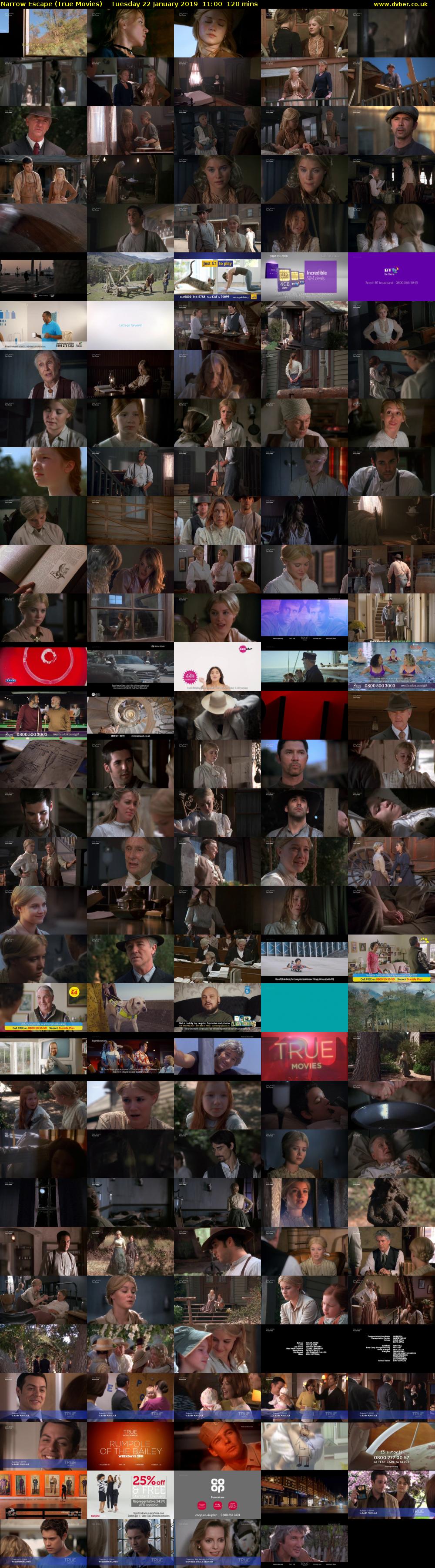 Narrow Escape (True Movies) Tuesday 22 January 2019 11:00 - 13:00