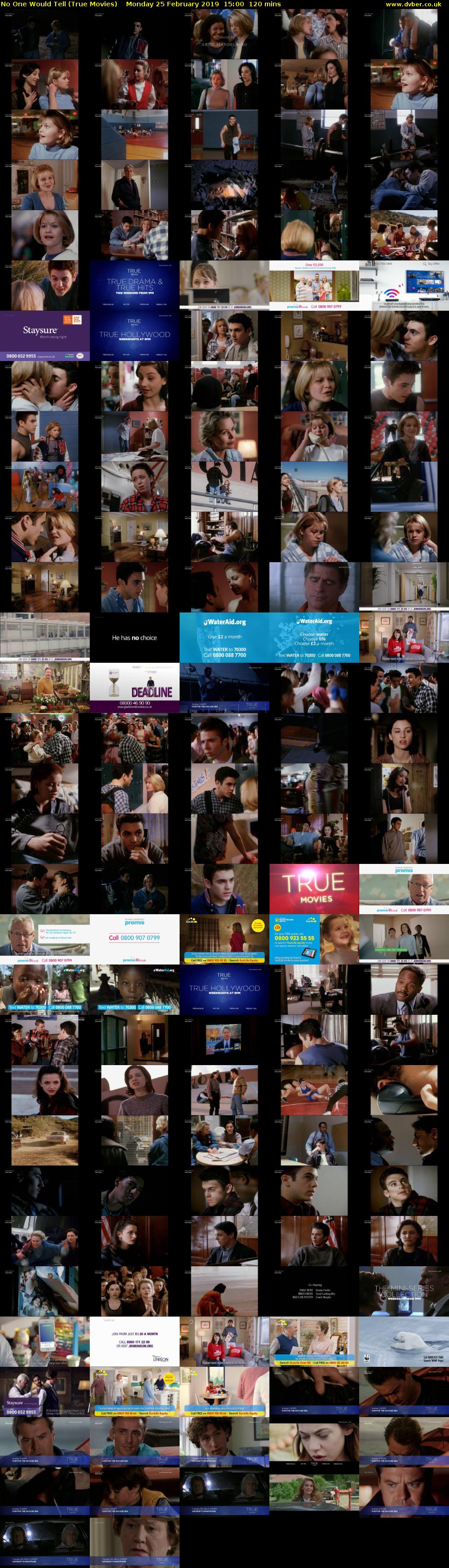 No One Would Tell (True Movies) Monday 25 February 2019 15:00 - 17:00