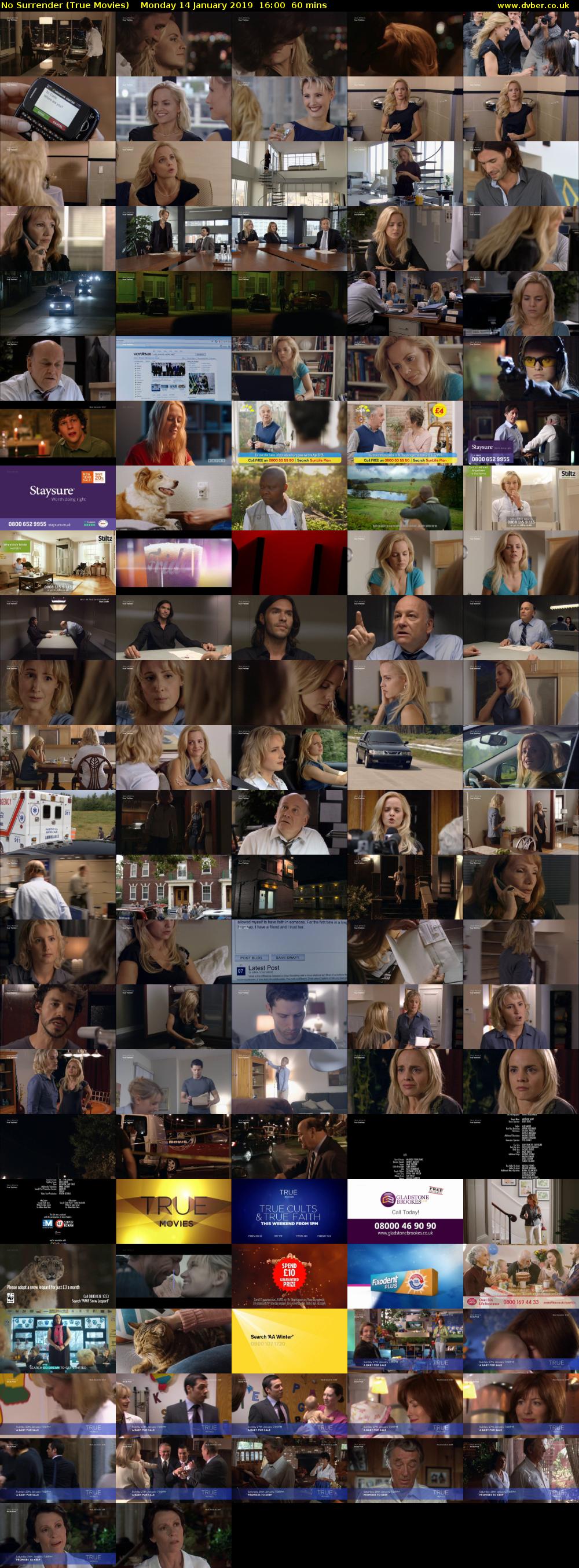 No Surrender (True Movies) Monday 14 January 2019 16:00 - 17:00