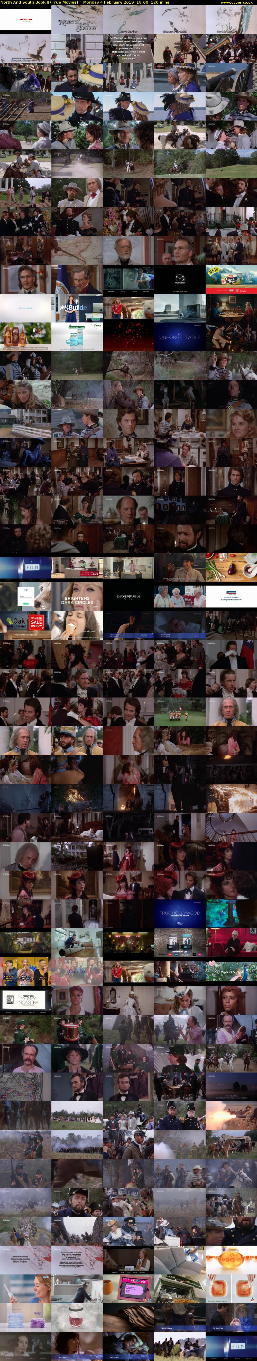 North And South Book II (True Movies) Monday 4 February 2019 19:00 - 21:00