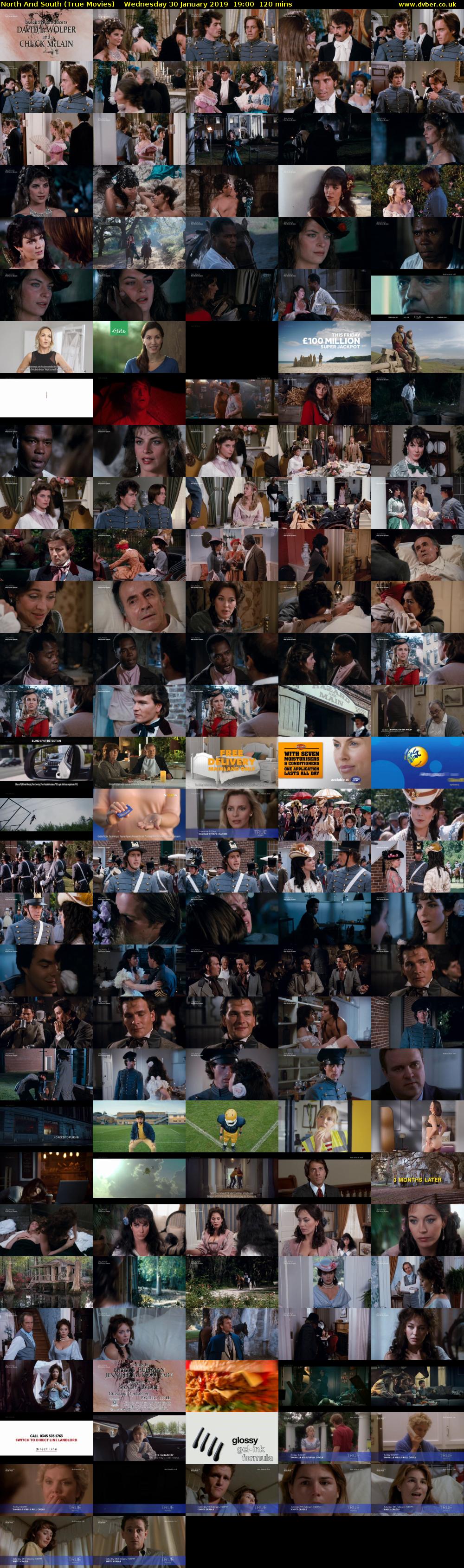 North And South (True Movies) Wednesday 30 January 2019 19:00 - 21:00