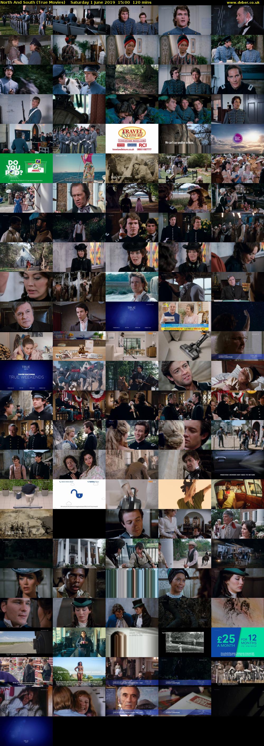 North And South (True Movies) Saturday 1 June 2019 15:00 - 17:00