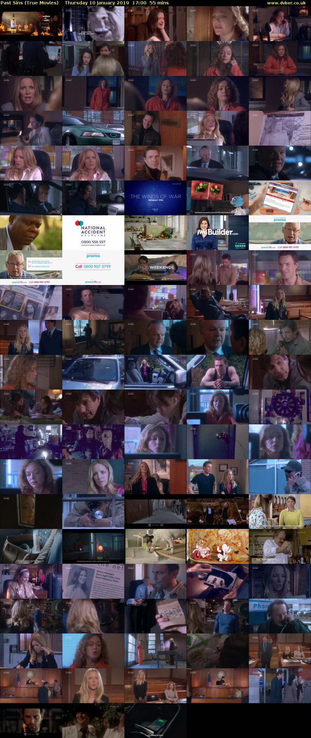 Past Sins (True Movies) Thursday 10 January 2019 17:00 - 17:55