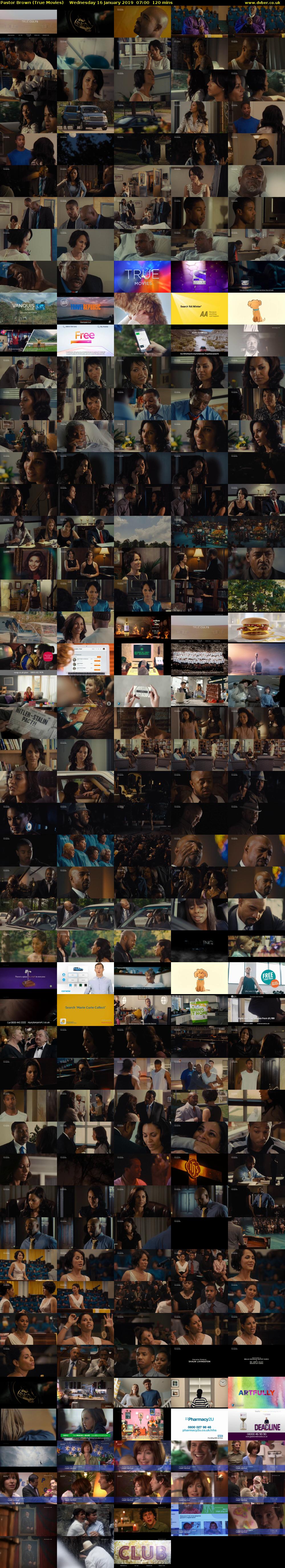 Pastor Brown (True Movies) Wednesday 16 January 2019 07:00 - 09:00