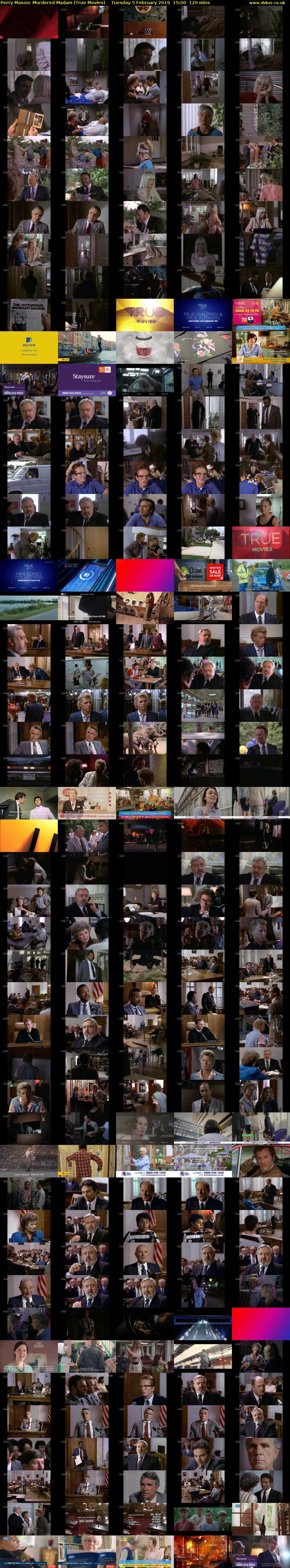 Perry Mason: Murdered Madam (True Movies) Tuesday 5 February 2019 15:00 - 17:00