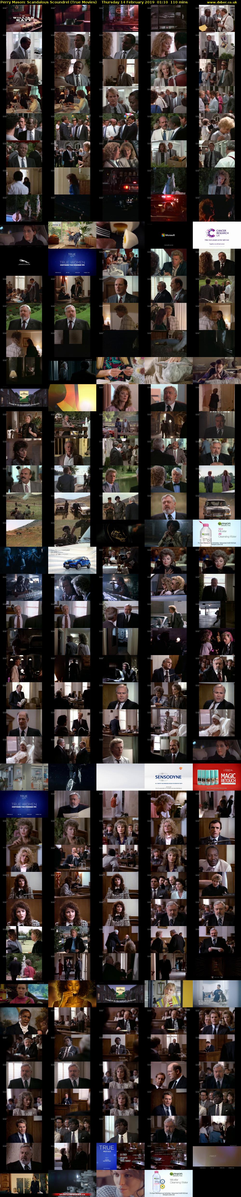 Perry Mason: Scandalous Scoundrel (True Movies) Thursday 14 February 2019 01:10 - 03:00