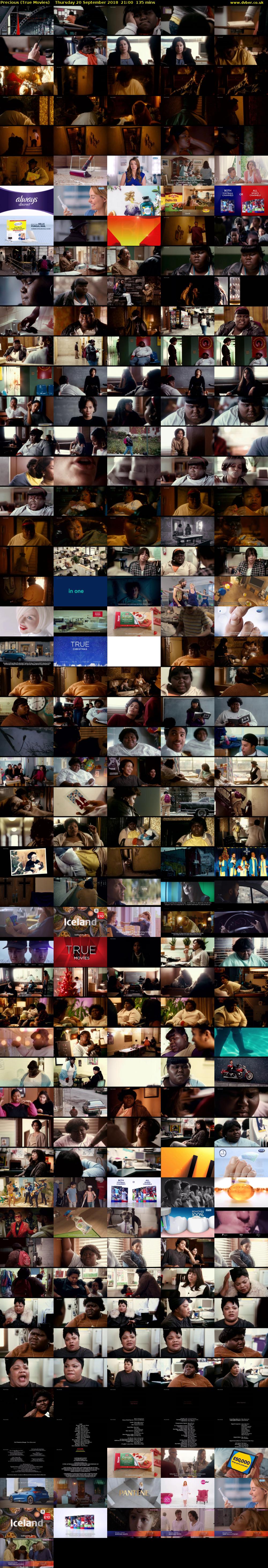 Precious (True Movies) Thursday 20 September 2018 21:00 - 23:15