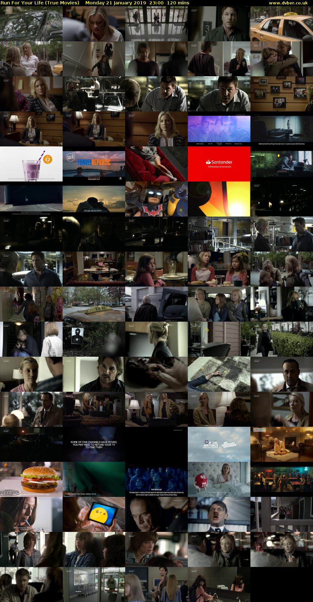 Run For Your Life (True Movies) Monday 21 January 2019 23:00 - 01:00