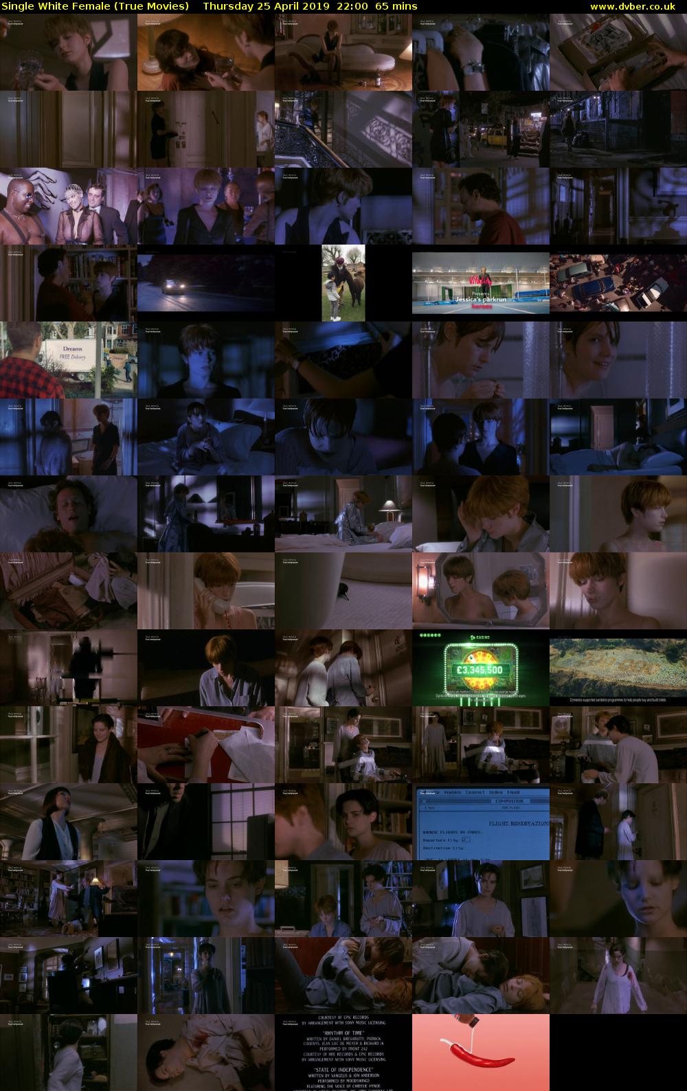 Single White Female (True Movies) Thursday 25 April 2019 22:00 - 23:05