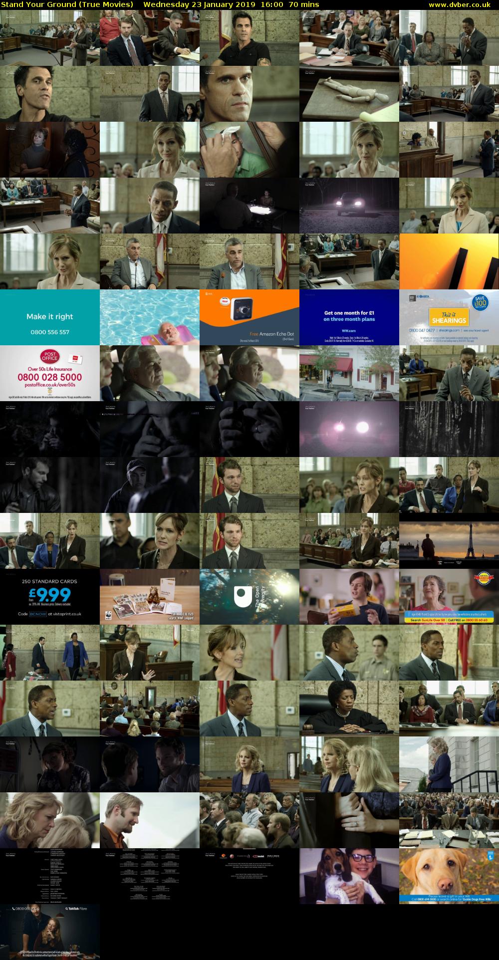 Stand Your Ground (True Movies) Wednesday 23 January 2019 16:00 - 17:10