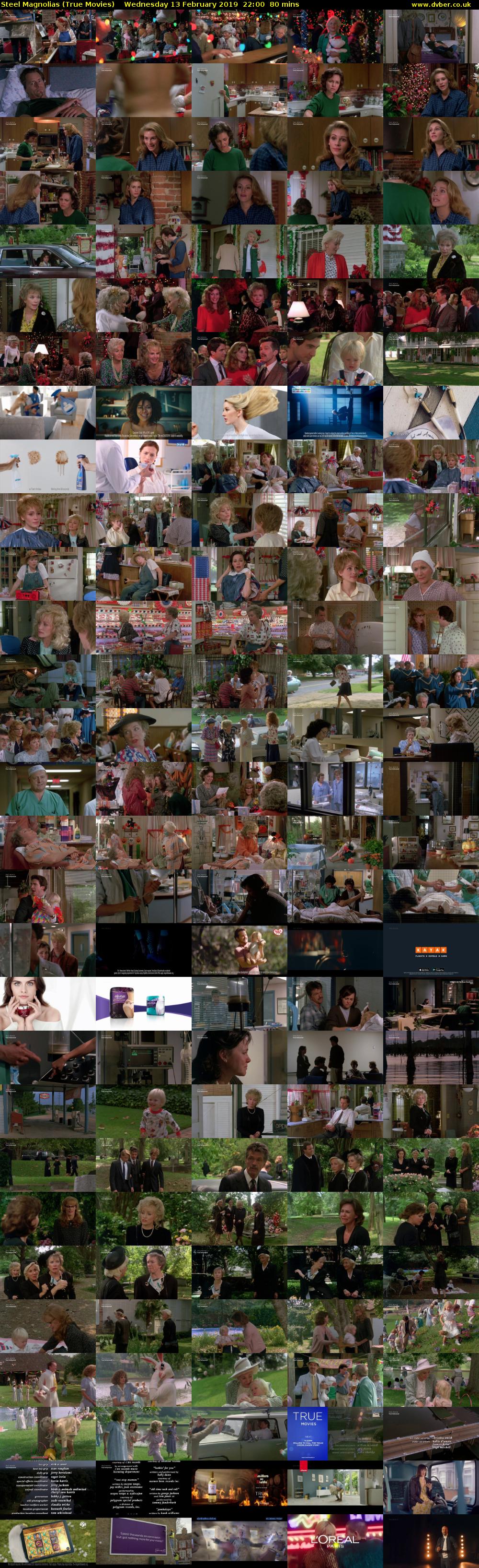 Steel Magnolias (True Movies) Wednesday 13 February 2019 22:00 - 23:20