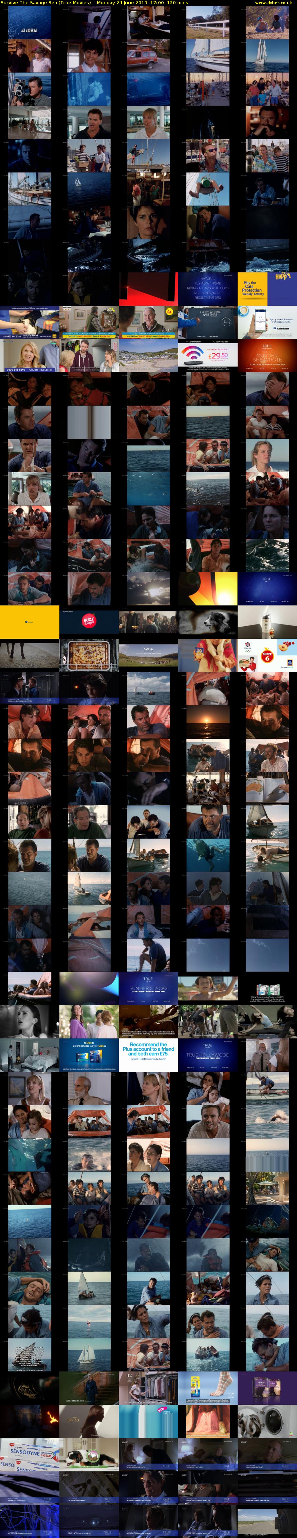 Survive The Savage Sea (True Movies) Monday 24 June 2019 17:00 - 19:00