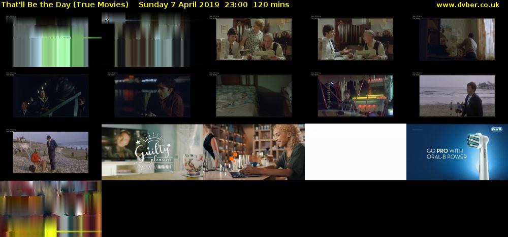 That'll Be the Day (True Movies) Sunday 7 April 2019 23:00 - 01:00