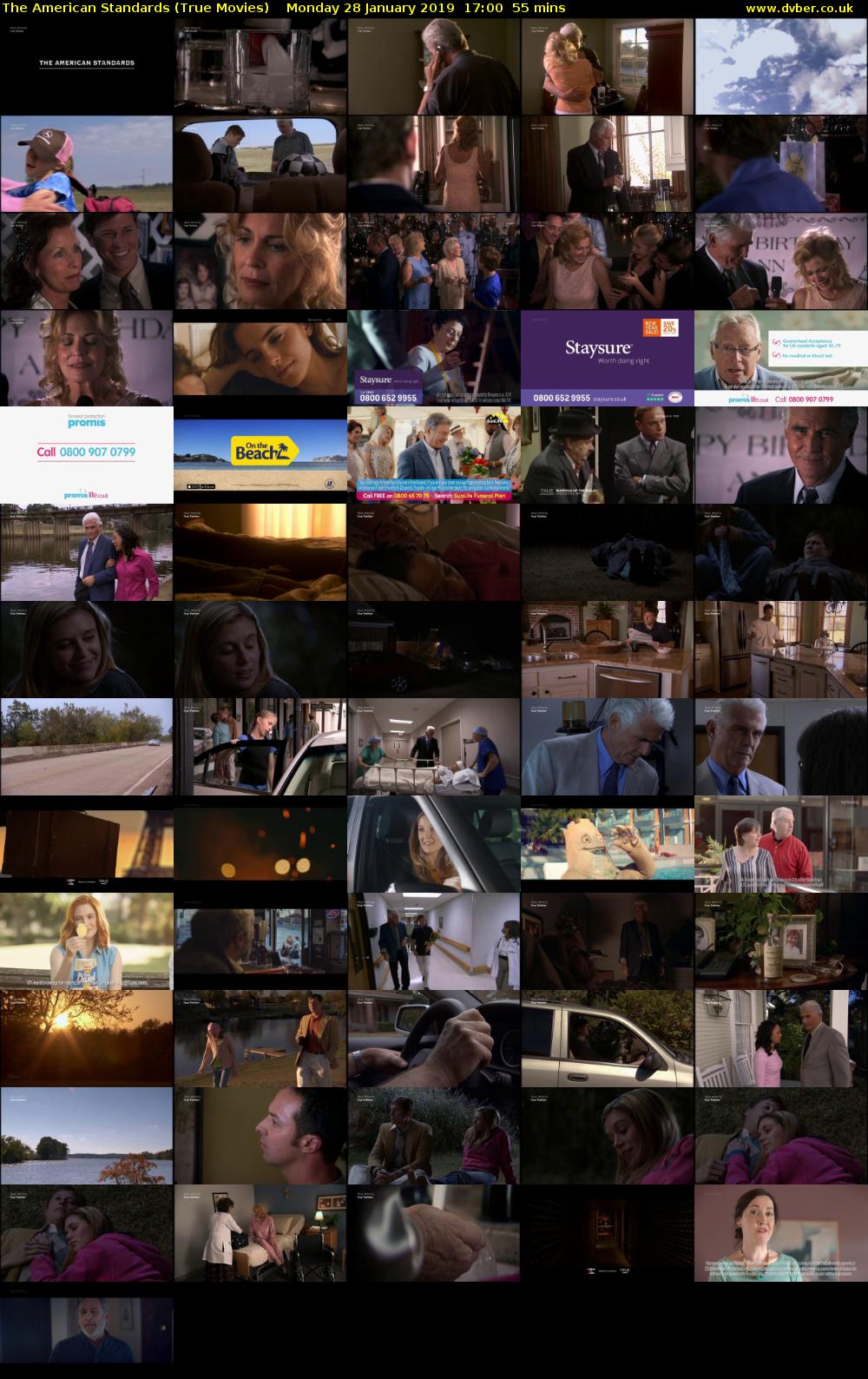 The American Standards (True Movies) Monday 28 January 2019 17:00 - 17:55