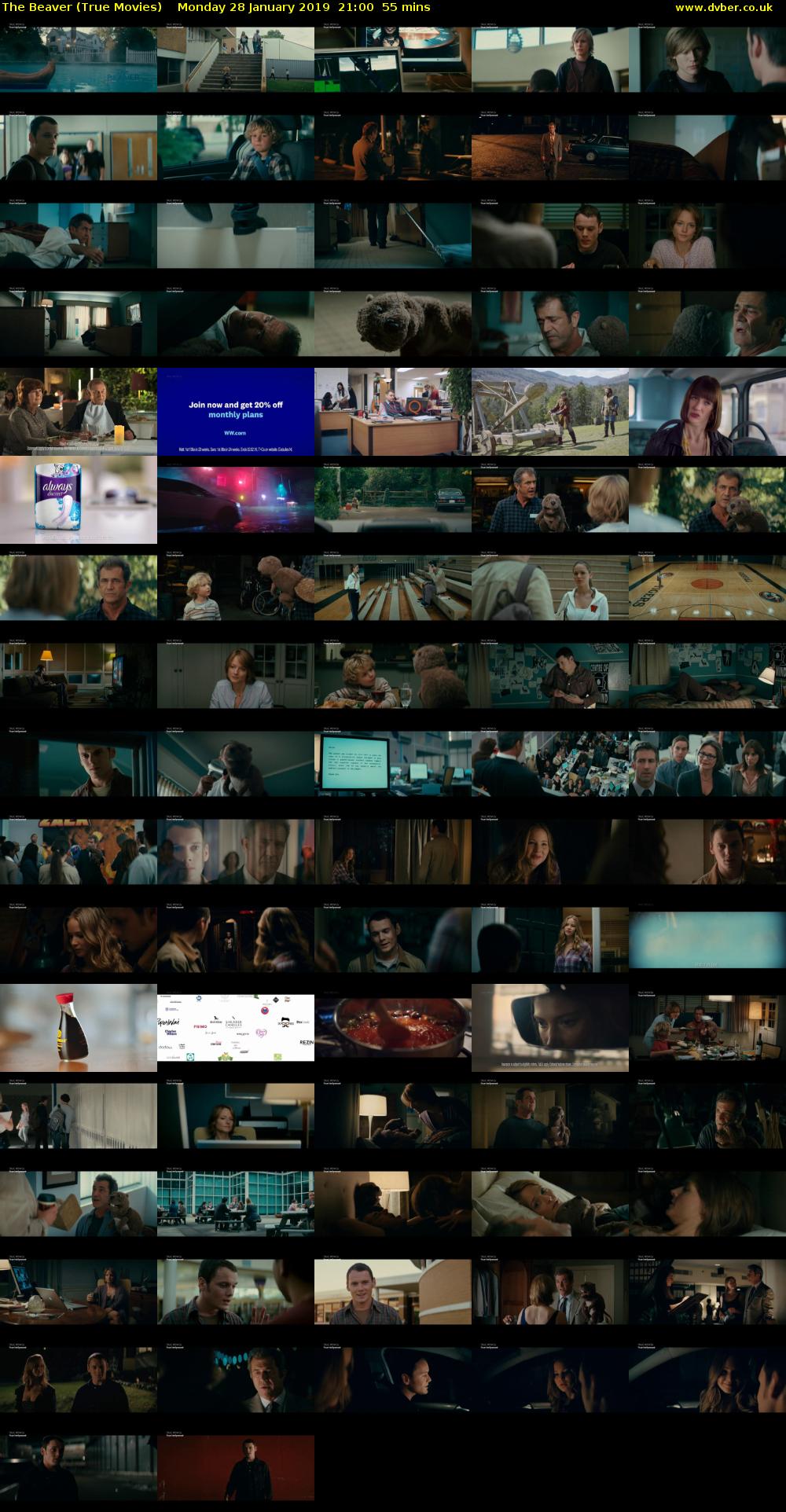 The Beaver (True Movies) Monday 28 January 2019 21:00 - 21:55