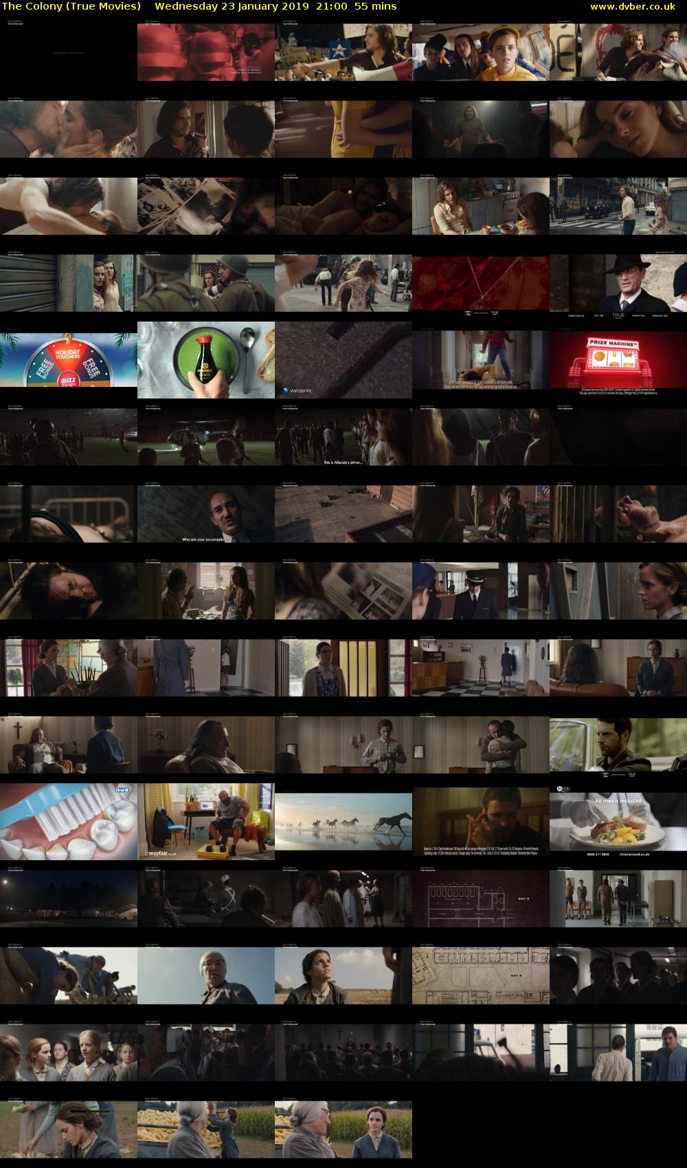 The Colony (True Movies) Wednesday 23 January 2019 21:00 - 21:55