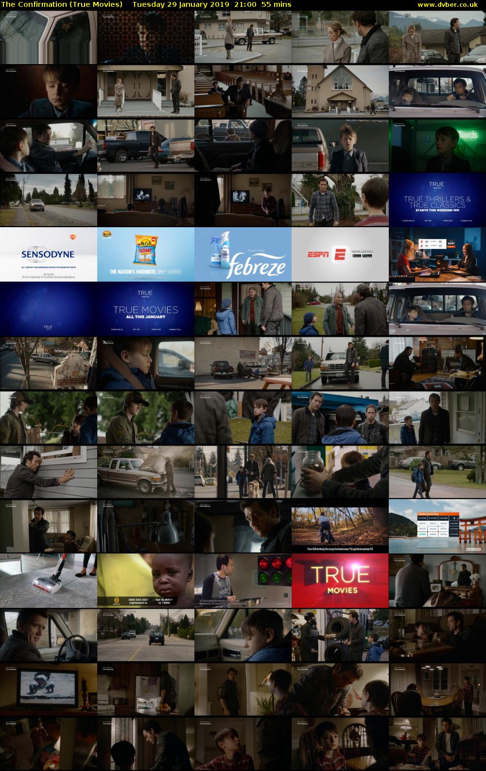 The Confirmation (True Movies) Tuesday 29 January 2019 21:00 - 21:55