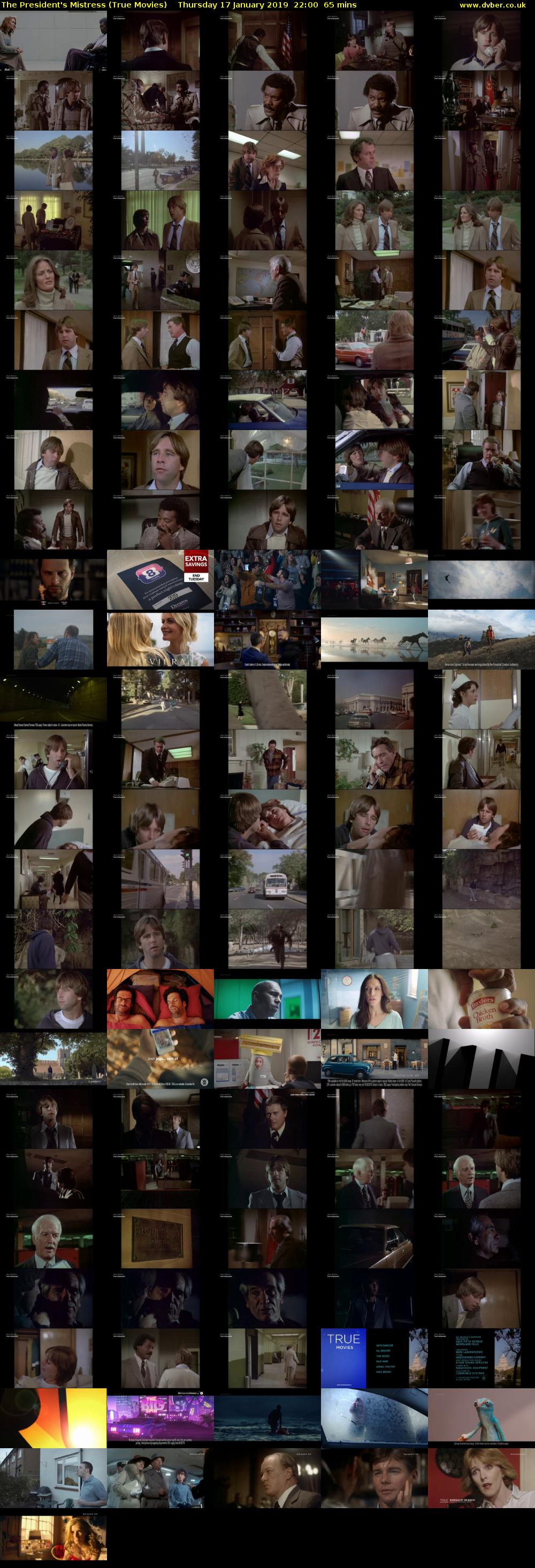 The President's Mistress (True Movies) Thursday 17 January 2019 22:00 - 23:05