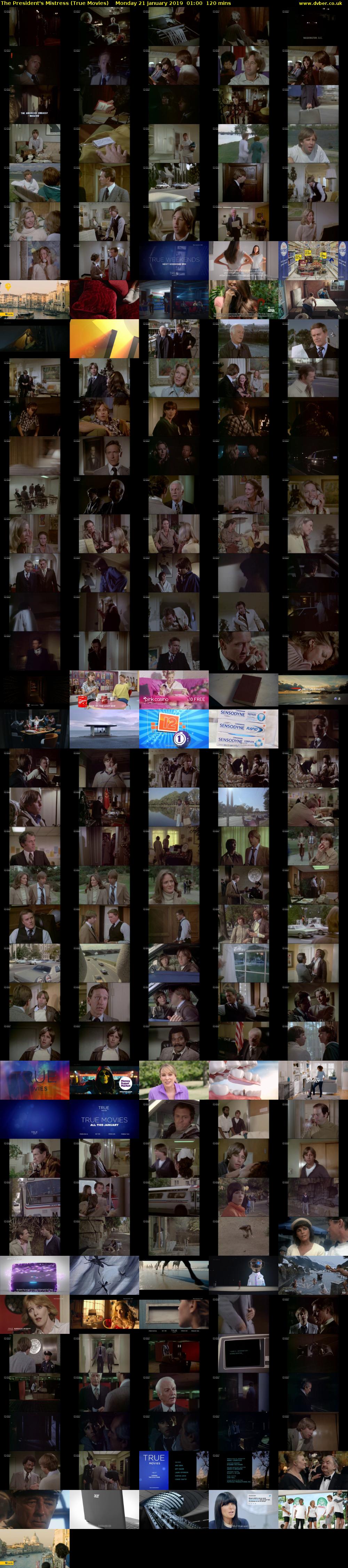 The President's Mistress (True Movies) Monday 21 January 2019 01:00 - 03:00