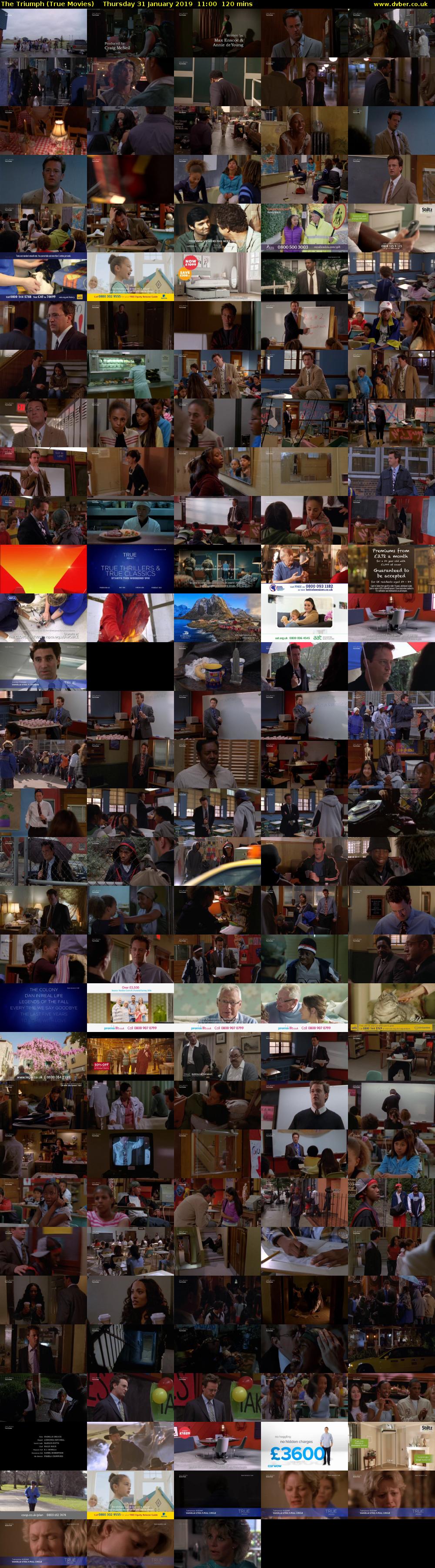 The Triumph (True Movies) Thursday 31 January 2019 11:00 - 13:00