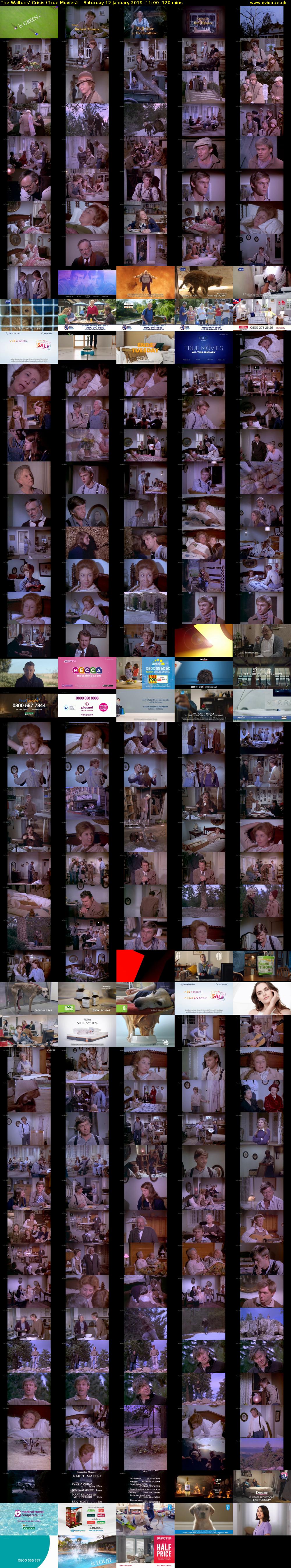 The Waltons' Crisis (True Movies) Saturday 12 January 2019 11:00 - 13:00